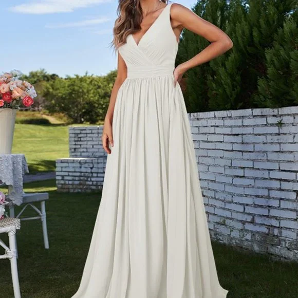 navy blue dress for baby girl Luxurious A-Line/Princess Chiffon Lace Scoop Long Sleeves Court Train Wedding  Dresses main image 0